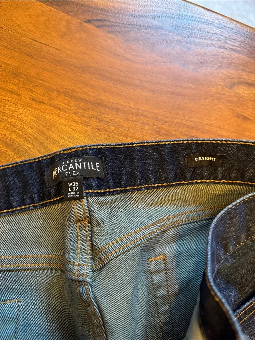 J. Crew Men's Dark Indigo Straight Jeans
